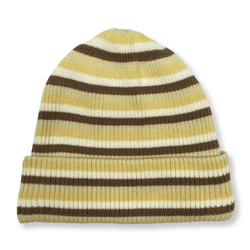 Knitted Stripe Pixie Beanie - Clay/Dusty