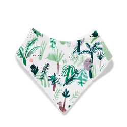 These Fern Gully Bibs by Halcyon Nights will compliment your present!  These Baby Dribble or teething bibs are super soft and match back perfectly the same printed clothing and accessories!