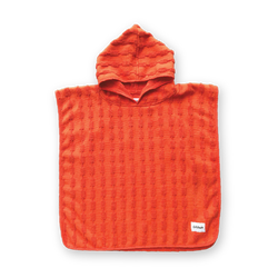 Terry Towelling Poncho Blocks - Rosso