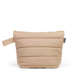 Stash it. Store it. Carry it. The ultra-soft Large Cloud Sand Stash Clutch by Base Supply is stylish and seriously practical.   The chunky zip closure keeps valuables contained. And the sturdy cotton handle lets you hang or carry.  * Soft padded polyester fabric outer with cloud-like faux down fill  * Internal zip pocket  * Machine washable  * W (top) 39cm | W (bottom) 26cm | H 27cm | D 13cm  * Designed by Base Supply in Melbourne, Australia 