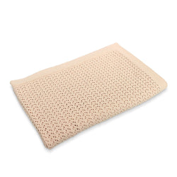 Bailey Pointelle Baby Blanket - Shell