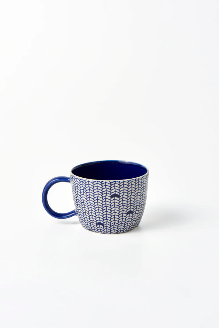 Blue Weave Mug