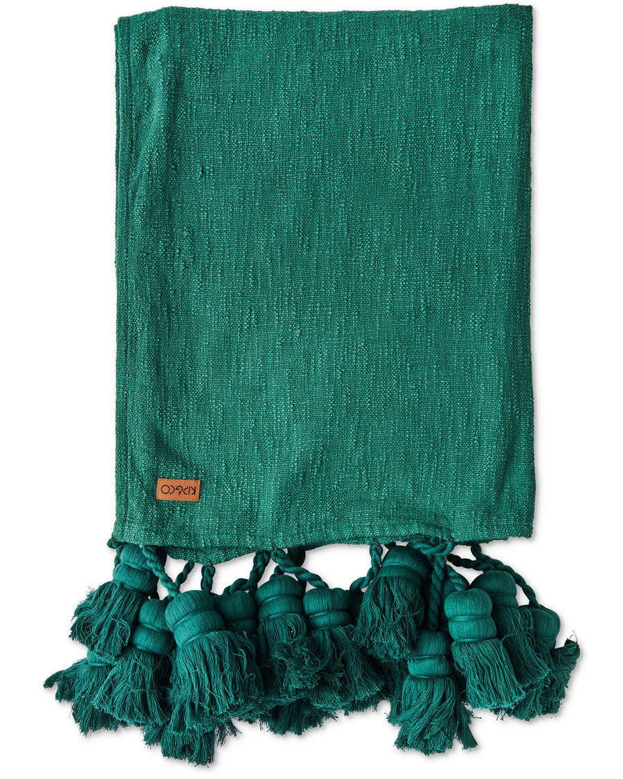 Evergreen Tassel Throw – TheSuperCool