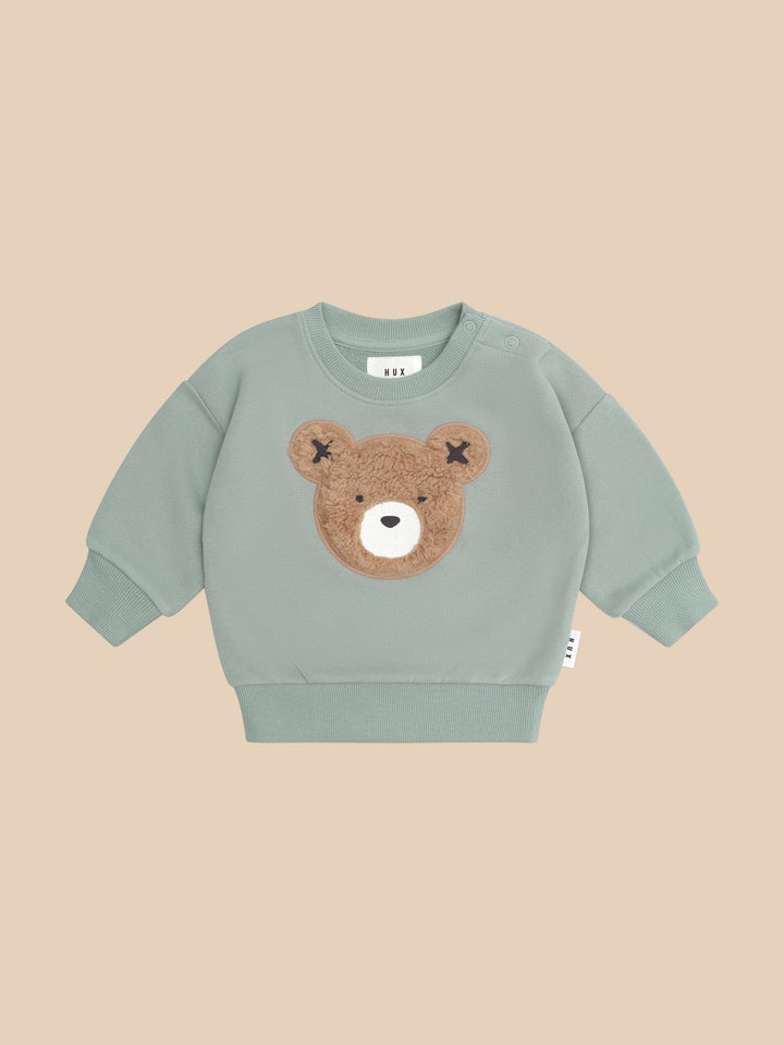 Furry Hux Sweatshirt - Mineral Green