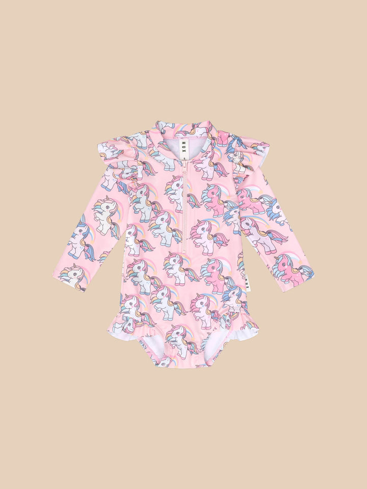 Unicorn Zip Swimsuit - Candy