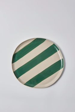 Cabana Stripe Platter - Green