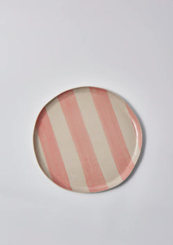 Cabana Stripe Platter - Pink