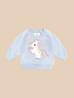 Rainbow Unicorn Sweatshirt - Ice Water