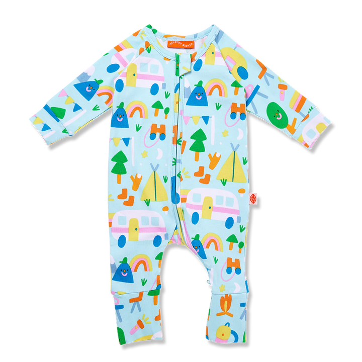 Happy Campers LS Romper