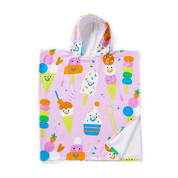 Sundae Fun Day Kids Hooded Towel