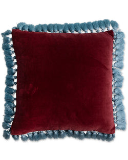 Pomegranate Velvet Woven Cushion