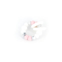 Trio Teether- Marble Pink