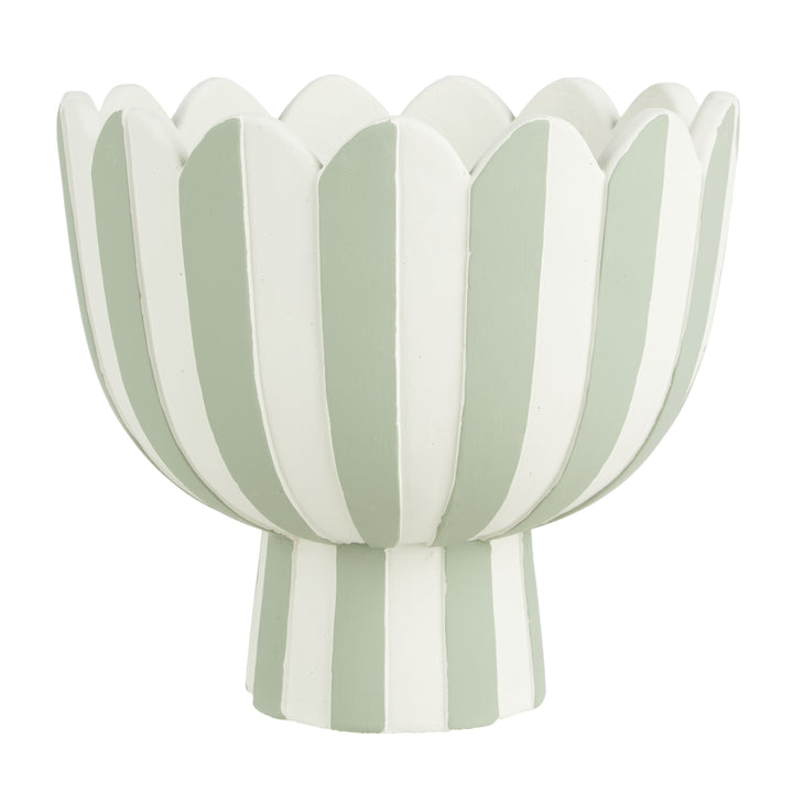 Lila Stripe Planter Green - Large