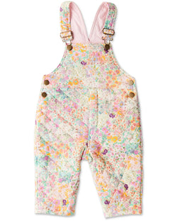 Little Bit Ditsy Baby Quilted Overalls