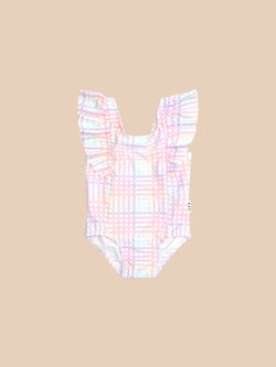 Rainbow Check Swimsuit