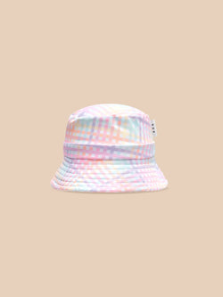 Rainbow Check Swim Hat