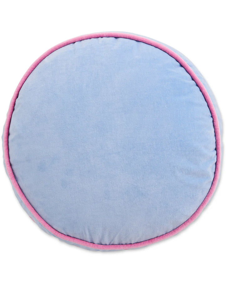 Bay Blue Velvet Pea Cushion