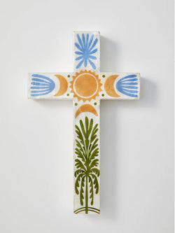 Tulum Cross Large Green Palm