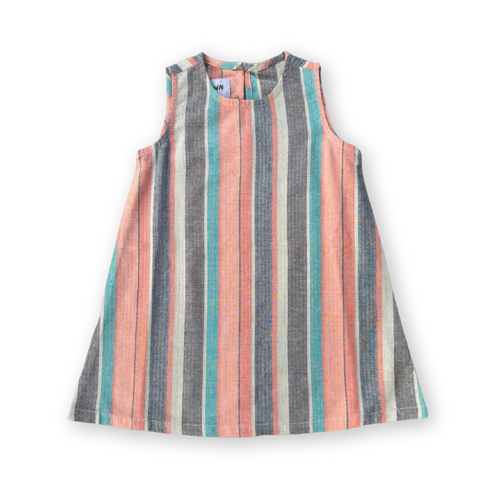 Summer Stripe Shift Cotton Dress