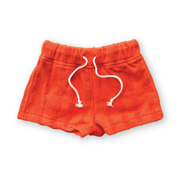 Terry Shorts - Blocks Rosso