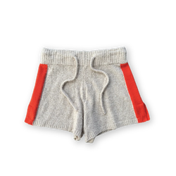 Knitted Terry Shorts - Dune/Rosso