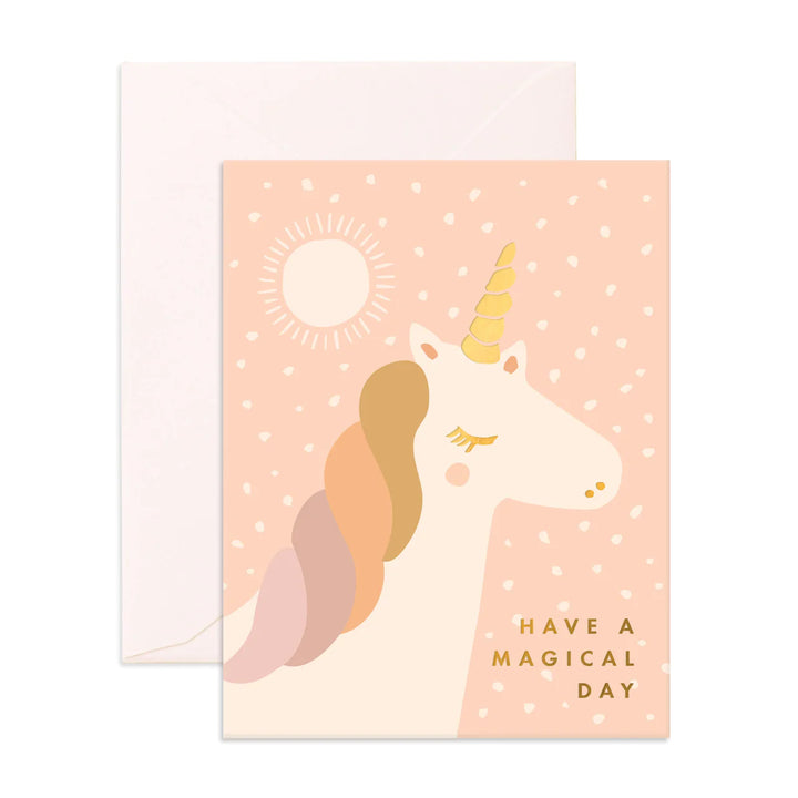 Send your Happy Birthday wishes with the Magical Unicorn Card from Fox & Fallow! 