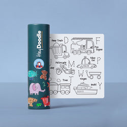 All Supercool kids will love hitting the road with a Toot Toot Honk reusable silicone placemat! They'll get to practice writing the number figures whilst counting to find all items corresponding to it. Best of all, they can do it all again and again by simply washing off the colour.