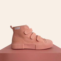 We are obsessed with the Pink OG High Top Piccolini shoes for our little ones!
