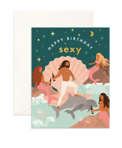 Birthday Sexy Poseidon Card