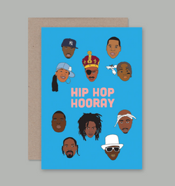 How rad is this Hip Hop Hooray Card designed by artist Sam Merrigan for AHD Paper Co?!