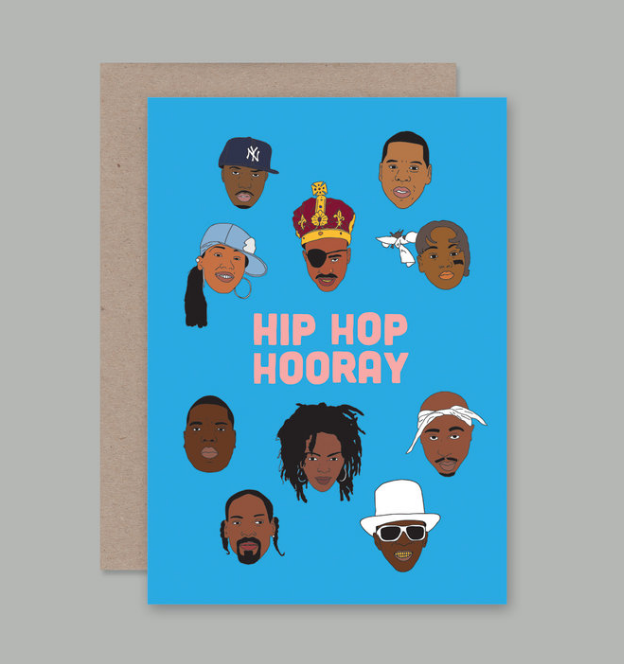 How rad is this Hip Hop Hooray Card designed by artist Sam Merrigan for AHD Paper Co?!