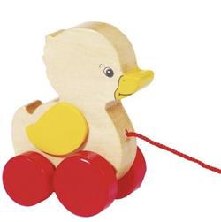 Let your SuperCool Kid pull along their pet duck by Goki!   Learning to walk is more fun with a friend at your side. This Duck will follow you wherever you go. Enhances motor skills and coordination.  Goki make high quality, sustainable and eco friendly toys to help kids learn!