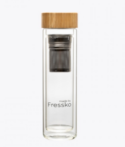 The Life Flask made by Fressko. We love to brew as we go... and these awesome glass flasks do the job perfectly.