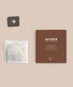 Relax and rejunvinate with the Australian Native Bath Brew by Addition Studios.  Bath Brew is a giant tea bag for the bath, used as a remedial & relaxing bath soak. Steep in this tonic and enjoy the benefits.