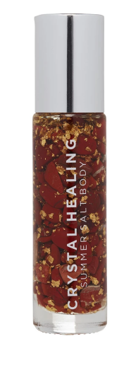 Feel the crystal power of change with the Energy Crystal Oil Roller by Summer Salt Body!  Red Jasper infused oil with a Red Jasper rollerball to promote energy, confidence, creativity & vitality. 