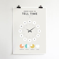 Here to help master the clock is the Tell Time Squared Chart from We Are Squared!