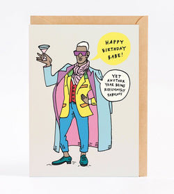 This super fun Fabulous babe birthday card from Wally Paper Co is A6 (when folded), and blank inside.