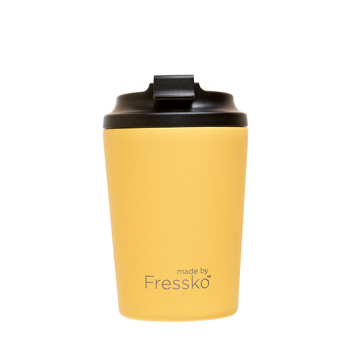 Enjoy your take away coffee, tea or hot chocolate with the Canary bino cup.   This 8 oz reusable takeaway coffee cup with spill proof, lock lid is perfect for the person on the move.
