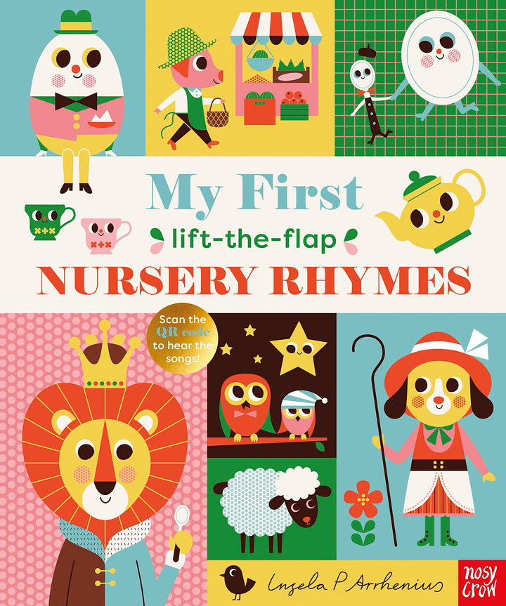 From Humpty Dumpty to Hey Diddle Diddle, My First Lift-The-Flap Nursery Rhymes introduce little ones to the joy of nursery rhymes with bright, beautiful artwork and easy-to-lift card flaps revealing a hidden surprise on every page! Featuring 14 favourite rhymes to read together