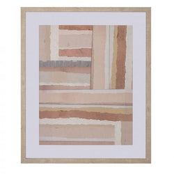 This Pensacola Wall Art is both stylish and beautiful thanks to its subtle colours and detailed design. It features a patchwork pattern in a terracotta, pink, yellow and natural colour palette.