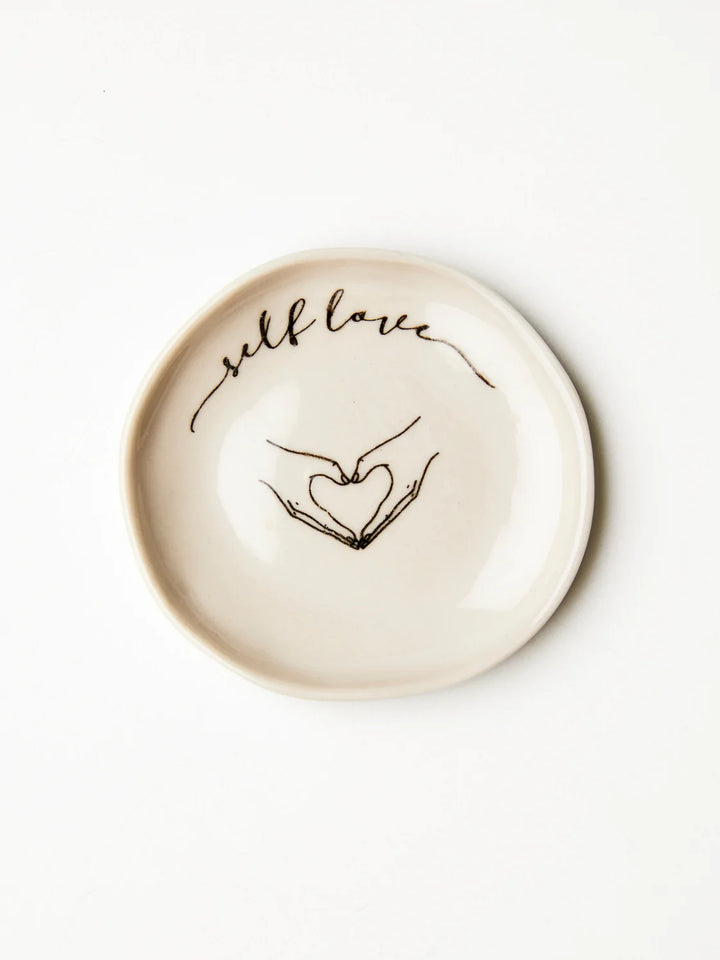 This ceramic 'Self Love Dish' is a perfect holder for your rings, jewellery and small trinkets. A great reminder for the recipient to See the Good.