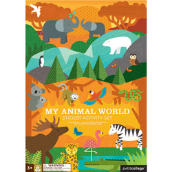 Hours of fun await with My Animal World sticker activity set. Featuring large foldouts and playful, detailed illustrations on both sides. Kids select from over 100 detailed stickers to fill in the engaging scenes; matching activities and free play are encouraged!