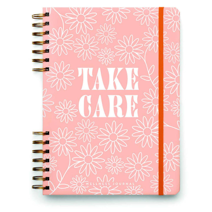 Needing a little guidance and inspiration in your journaling practice? This Take Care Wellness Journal will be the answer.   These hard cover journals include 200 guided interior pages to assist you in your wellness and self care journey, along with a fun sticker sheet to track progress! Printed with soy-ink on acid-free paper.