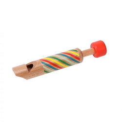 Simply whistle and slide for hours of musical fun! Easy to play and perfect for musical fun on the go, this wooden whistle toy will delight any little one.