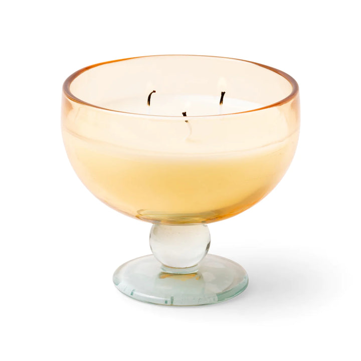 Uplift the atmosphere of any room with this Wild Neroli Glass Goblet Candle from Paddywax. 